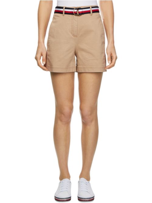 bermudas beige mujer