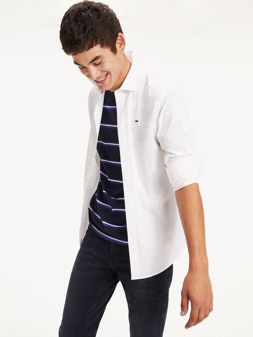 Camisa-de-algodon-elastico-y-corte-slim