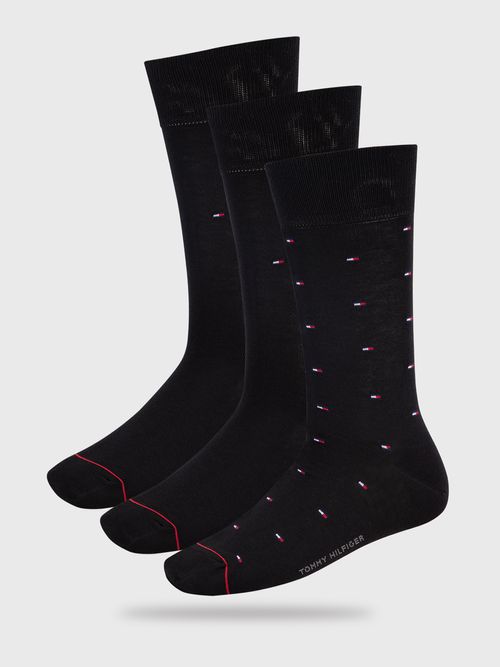 Paquete-de-3-calcetines-con-Logo-Bordado