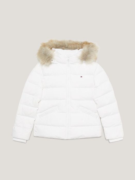 Abrigo blanco tommy hilfiger sale