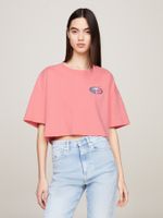 Camiseta-cropped-con-logo-oversize