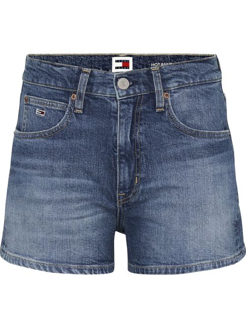 Pantalon-corto-denim-con-logo