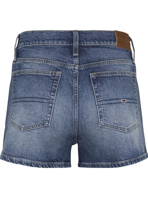 Pantalon-corto-denim-con-logo