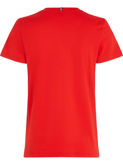 Camiseta-de-cuello-redondo-con-logo