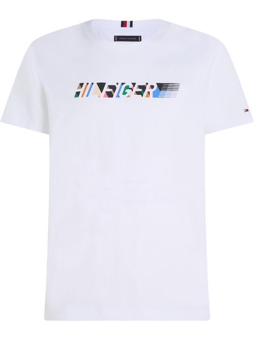 Camiseta-con-logo-multicolor