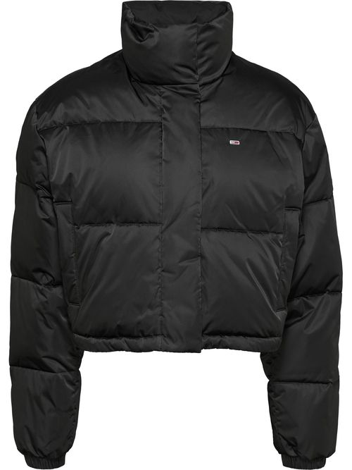Chaqueta-acolchada-cropped-con-logo