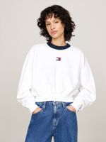 Sudadera-cropped-amplia-con-parche-de-Tommy