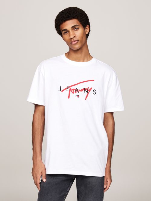 Camiseta-con-logo-con-la-firma-de-Tommy