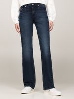 Jeans-Bootcut-de-talle-medio-desteñidos