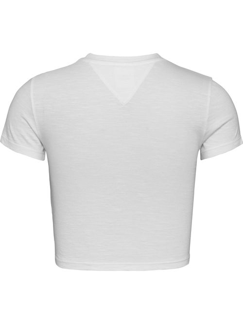 Camiseta-cropped-slim-Tommy-Prep-Luxe