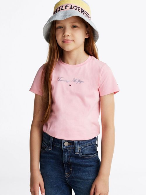 Camiseta-de-cuello-redondo-con-logo