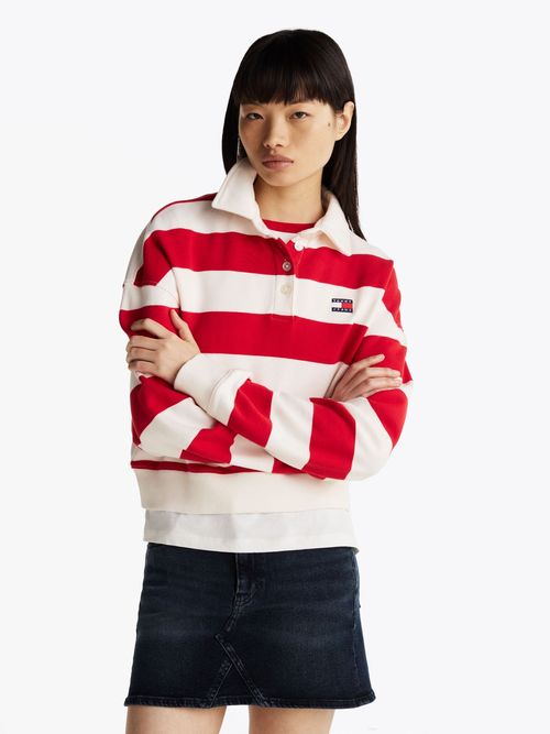 Sudadera-con-cuello-de-polo-y-corte-holgado
