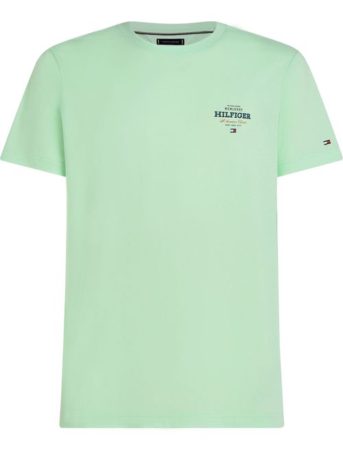 Camiseta-de-cuello-redondo-con-logo