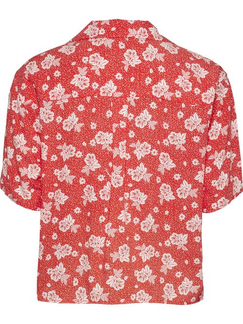 Camisa-cropped-de-manga-corta-con-estampado