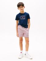 Camiseta-de-cuello-redondo-con-logo