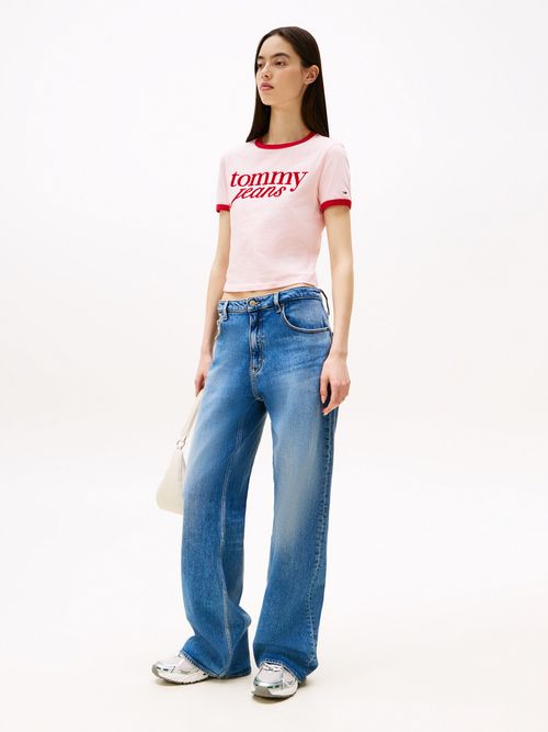 Camiseta-Ringer-con-logo