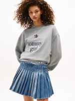 Sudadera-amplia-con-logo-de-Tommy-Girl
