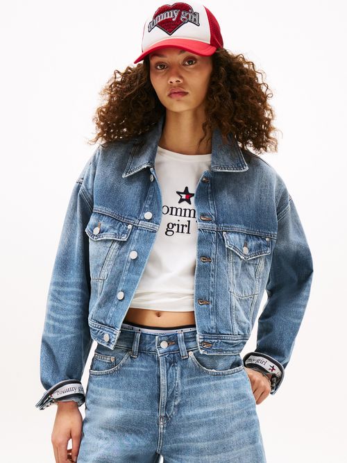 Chaqueta-denim-Tommy-Girl-con-logo-trasero-