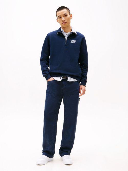 Sudadera-con-cremallera-corta-y-logo-burbuja