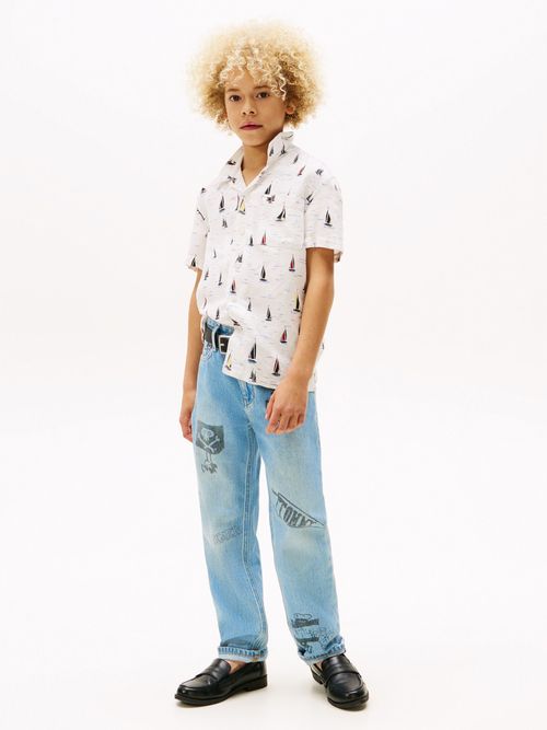 Camisa-de-manga-corta-estampada