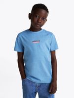 Camiseta-de-melange-con-monotipo-Hilfiger