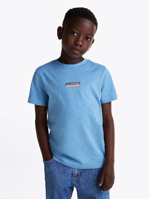 Camiseta-de-melange-con-monotipo-Hilfiger