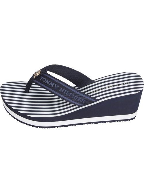 Chancletas-de-cuña-con-logo-y-rayas