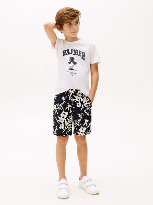 Pantalon-corto-de-popelin-con-estampado