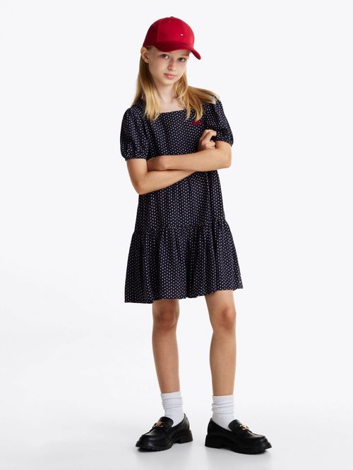Vestido-con-estampado-y-logo-script