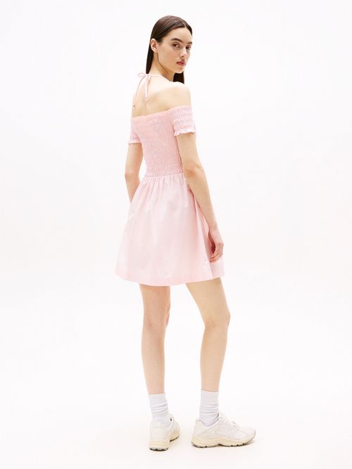 Vestido-corto-evase-de-cuello-halter