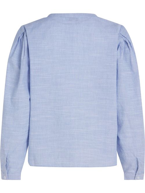 Blusa-con-diseño-de-patron-de-finas-rayas-
