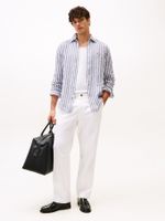 Camisa-de-rayas-en-lino-de-corte-regular