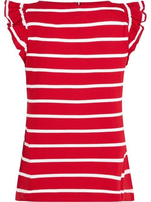 Camiseta-a-Rayas-con-Mangas-con-Volantes