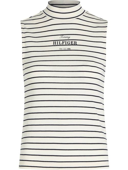 Camiseta-sin-mangas-de-cuello-alto-
