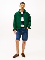 Pantalon-corto-denim-desteñido-ajustado