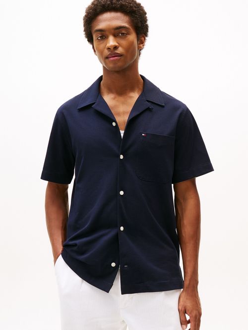 Camisa-de-punto-de-manga-corta