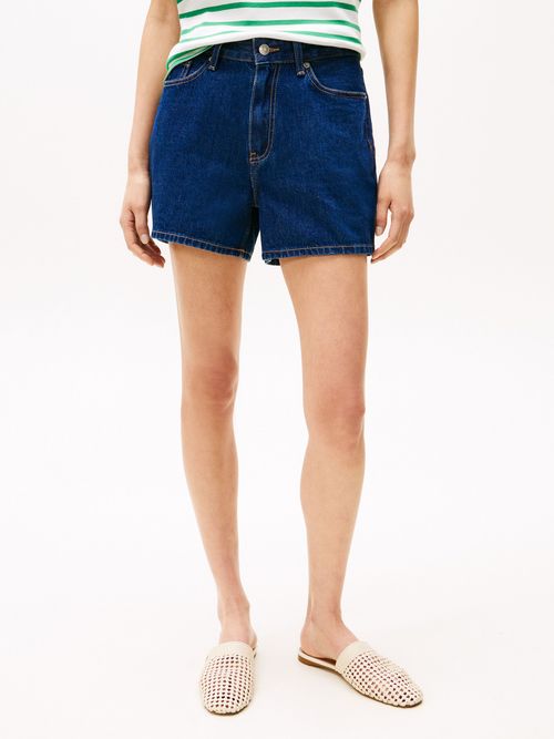 Pantalon-corto-vaquero-de-talle-alto