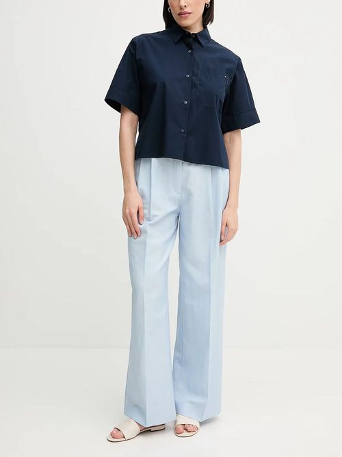 Camisa-corta-de-rayas-con-bolsillo-