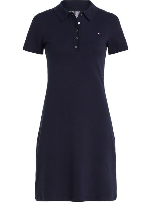 Vestido-tipo-polo-con-corte-slim--