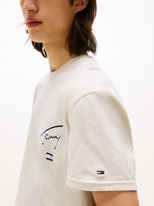 Camiseta-Signature-de-cuello-redondo-con-logo