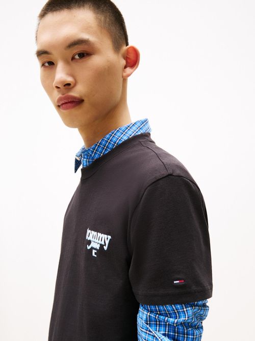 Camiseta-Signature-de-cuello-redondo-con-logo