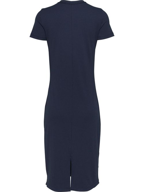 Vestido-ajustado-midi-acanalado