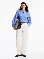 Blusa-essential-Poplin-de-cuello-v