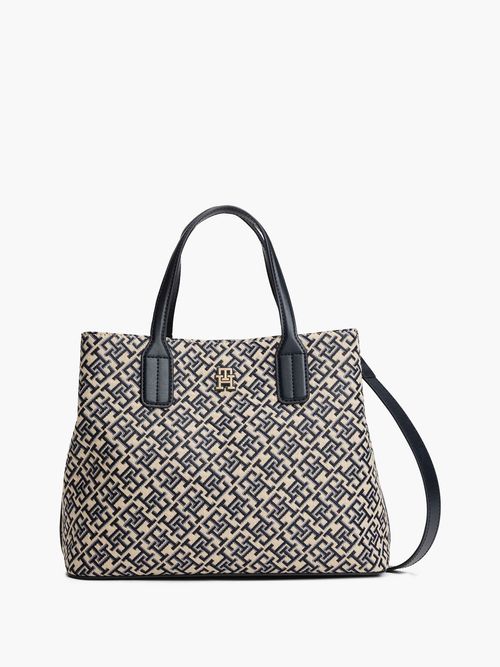 Bolso-satchel-con-monograma-TH-en-jacquard