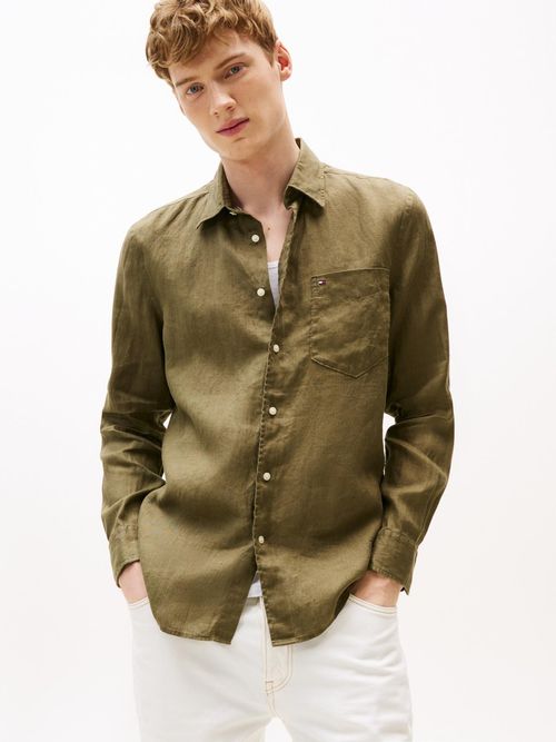 Camisa-de-puro-lino-de-corte-regular