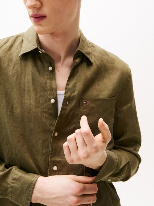 Camisa-de-puro-lino-de-corte-regular