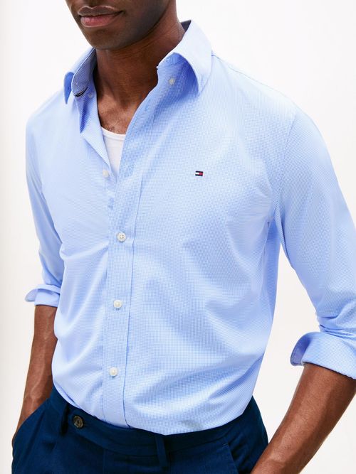 Camisa-Gingham-de-manga-larga-