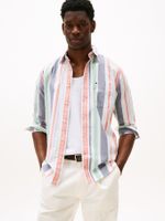 Camisa-Oxford-a-rayas-de-corte-amplio