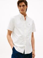 Camisa-Oxford-de-manga-corta-y-corte-regular
