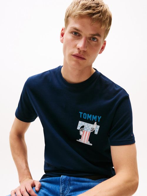 Camiseta-de-corte-regular-con-logo-script-